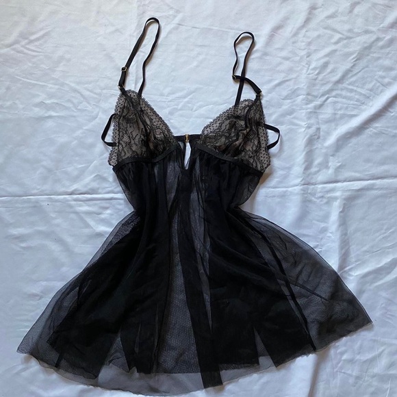 Victoria's Secret Other - Victoria secret mesh baby doll slip dress